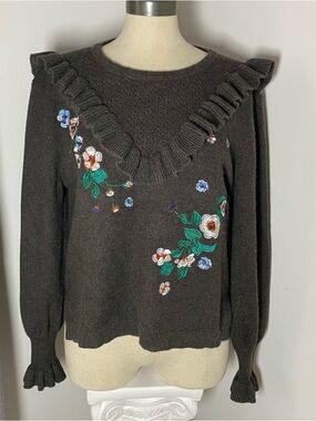 YUMI Knitwear Embroidered Women Top